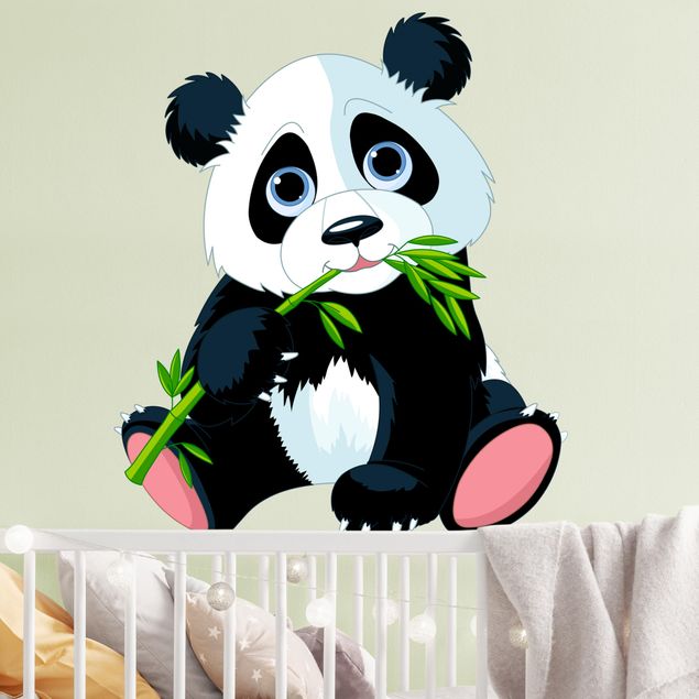Adesivi murali animali giungla Panda e snack