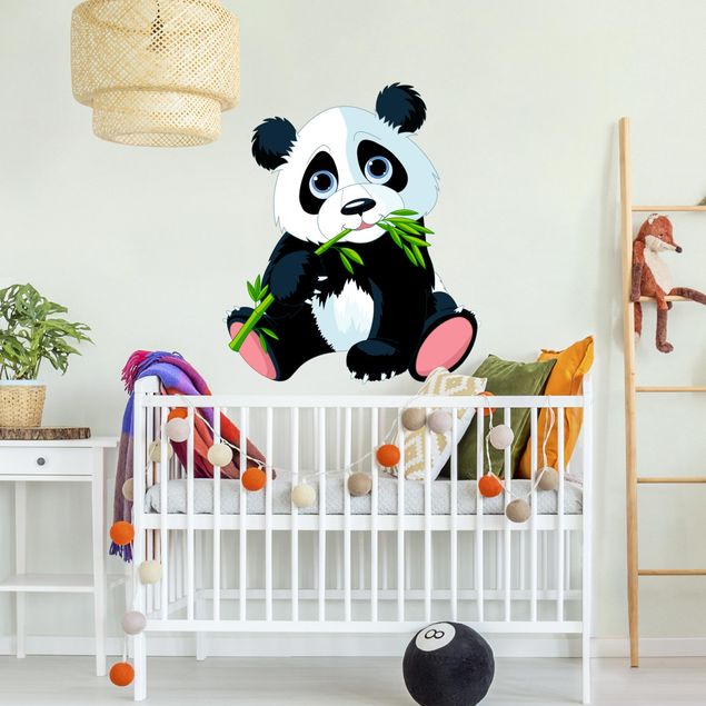 Adesivi murali panda Panda e snack