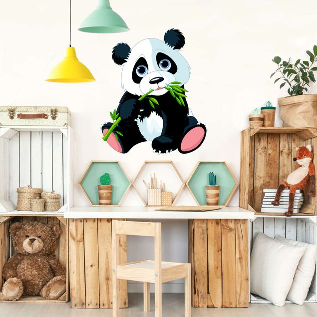 Adesivi murali animali Panda e snack