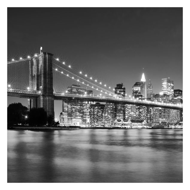 Carte da parati città Ponte di Manhattan di notte II