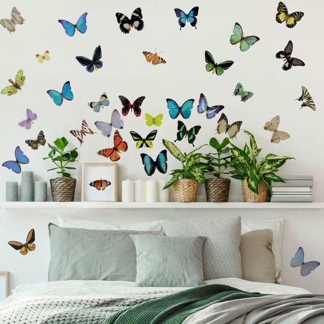 Farfalle adesivi murali No.51 Farfalle Set 2