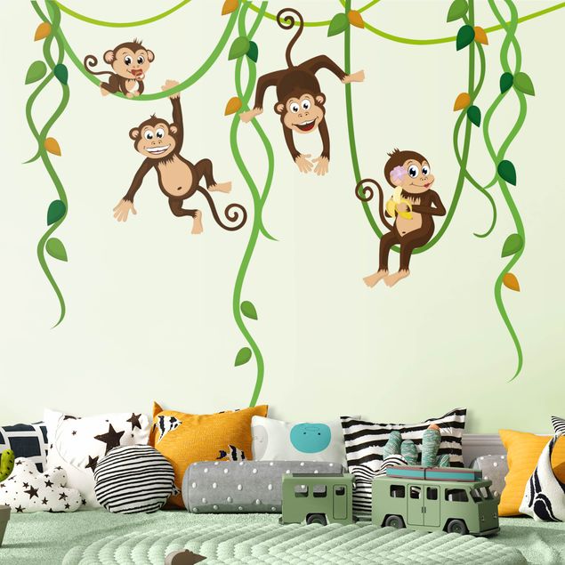 Autocolantes de parede macacos No.yk28 banda di scimmie