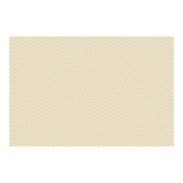 Carta da parati beige No.YK56 Puntini bianchi su bianco sporco