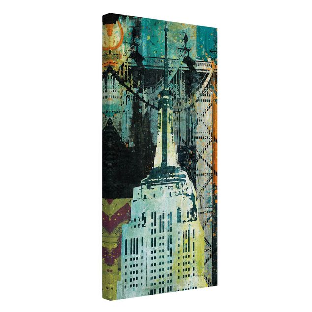 Quadro moderno NY Graffiti Empire State Building