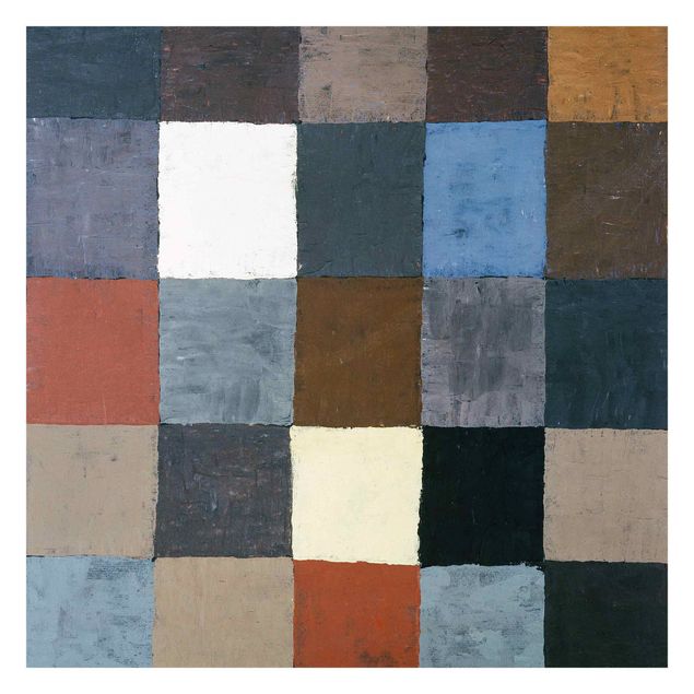 Carta da parati disegni Paul Klee - Carta dei colori (su grigio)