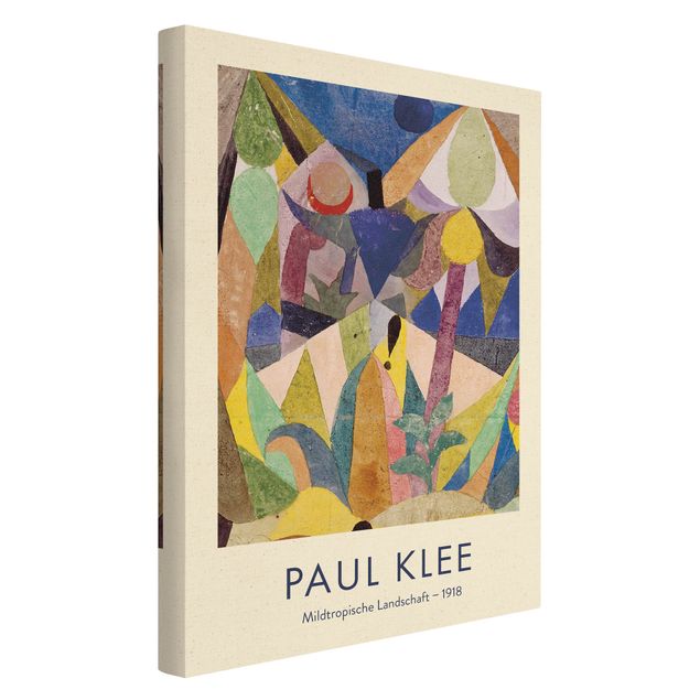 Quadri colorati Paul Klee - Paesaggio tropicale mite - Edizione da museo