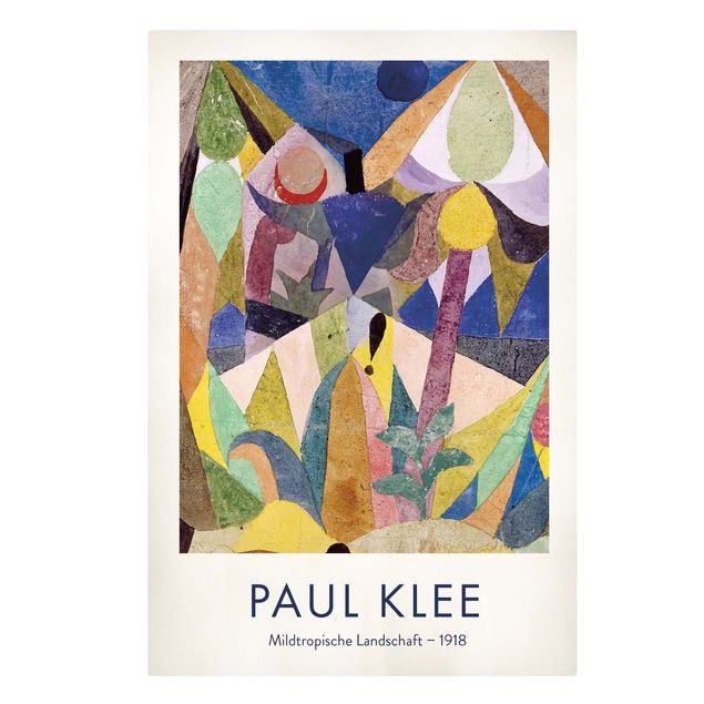 Riproduzione quadri su tela Paul Klee - Delicato paesaggio tropicale - Edizione museo
