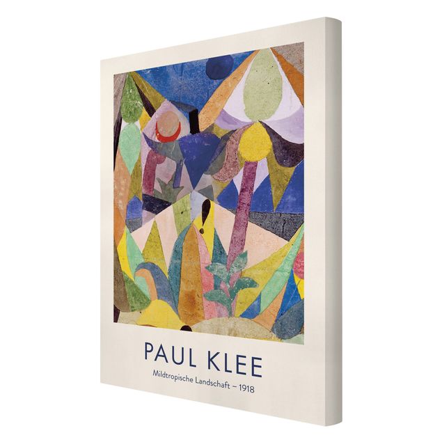 Quadri colorati Paul Klee - Delicato paesaggio tropicale - Edizione museo