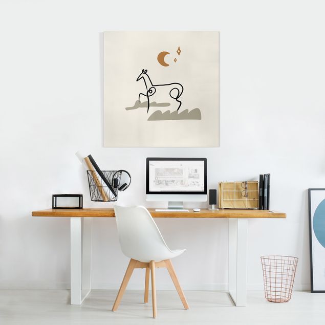 Quadro moderno Interpretazione di Picasso - Il cavallo
