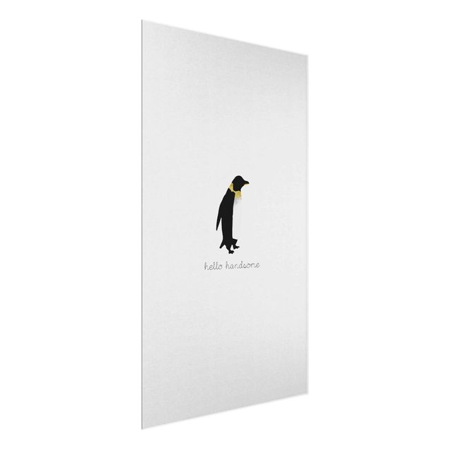 Quadri stampe Citazione di pinguino Ciao Bello
