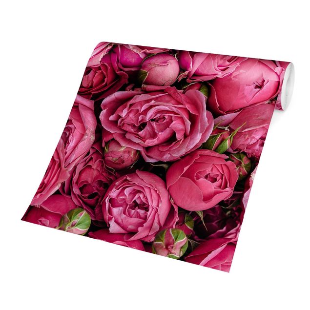 Carte da parati floreali Peonie rosa