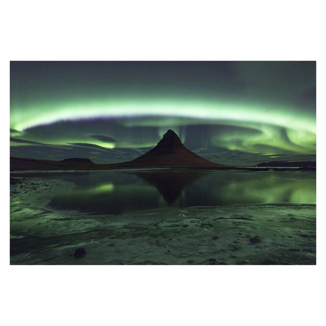 Carte da parati paesaggio L'aurora boreale in Islanda