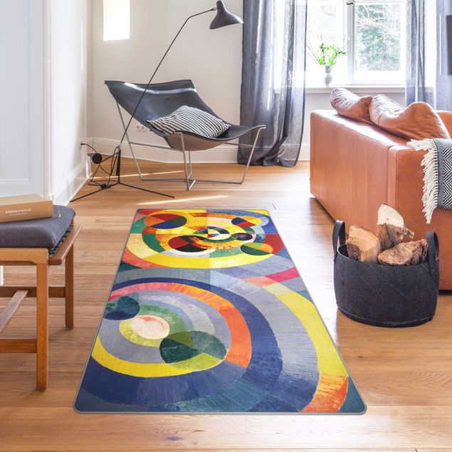tappeto astratto moderno Robert Delaunay - Forme circulaire