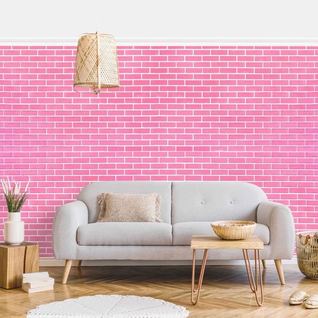 Carta parati tnt Pink Brick Wall