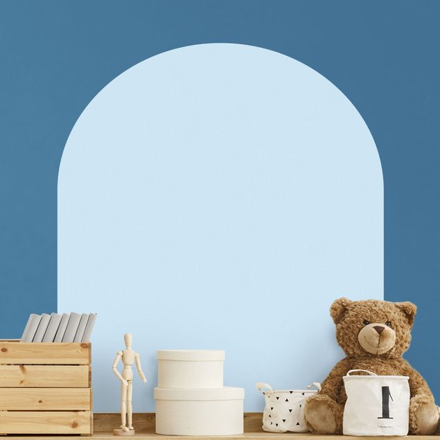 Disegni adesivi per pareti Arco rotondo - Blu pastello