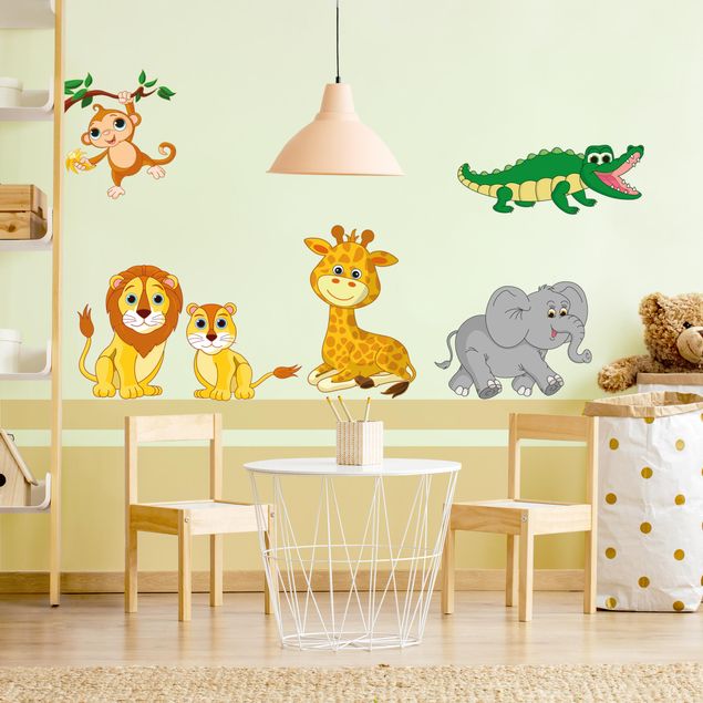 Adesivo murale - Set di animali Safari.