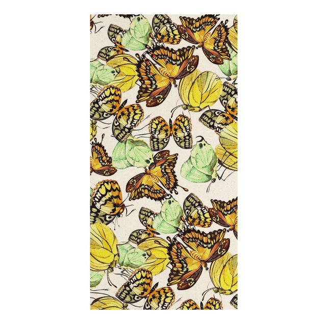 Quadri disegni Sciame di farfalle gialle