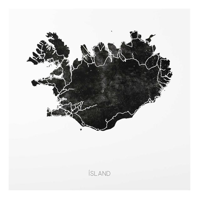 Stampe Islanda nera