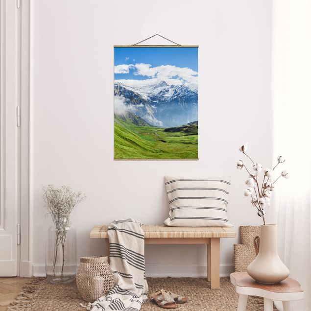 Quadri montagne Panorama alpino di Swizz