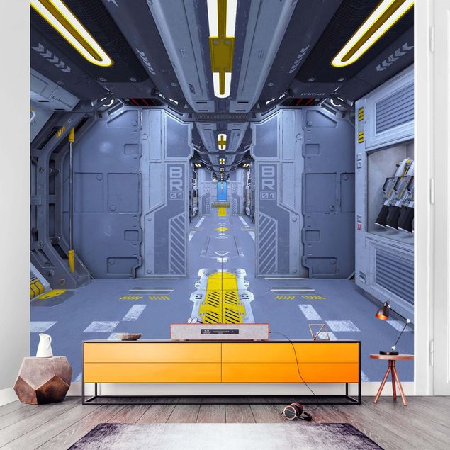 Carta parati tnt Sci-Fi Inside A Spaceship