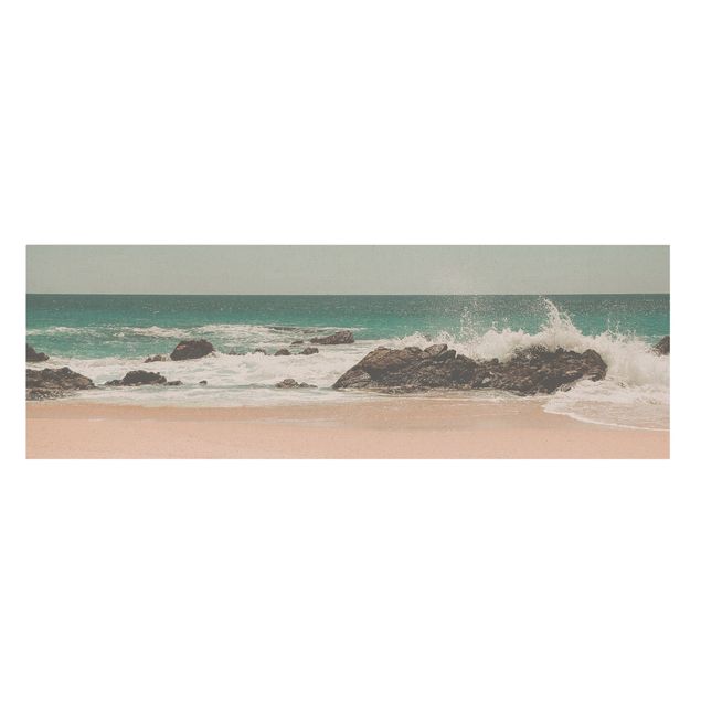 Quadri con spiaggia e mare Spiaggia soleggiata in Messico