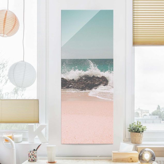 Quadri in vetro caraibi Spiaggia soleggiata in Messico
