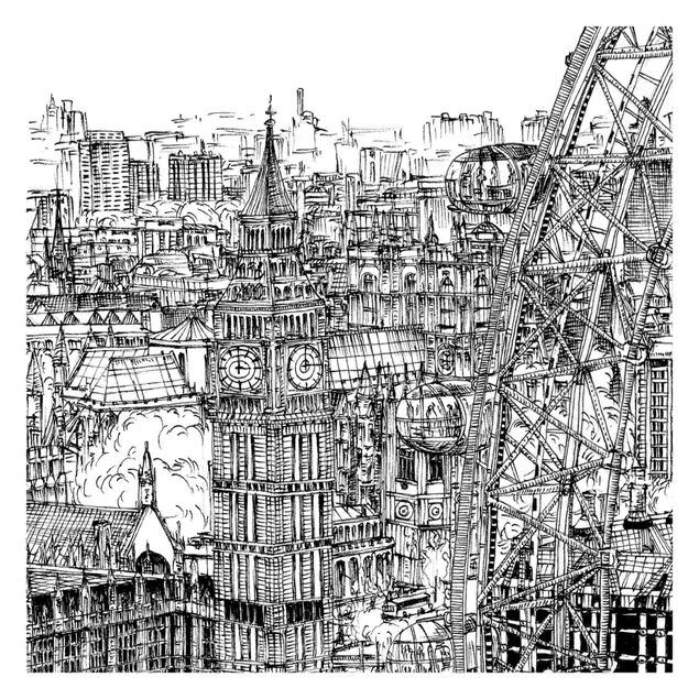 Carta da parati città Studio della città - London Eye