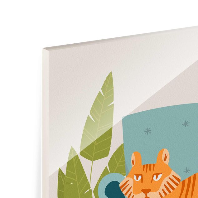 Stampe Illustrazione di una mini tigre domestica