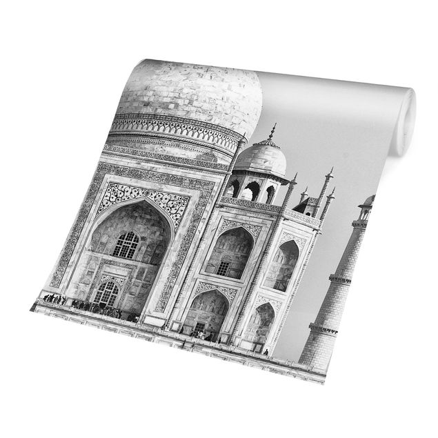 Carta da parati grigie Taj Mahal in grigio