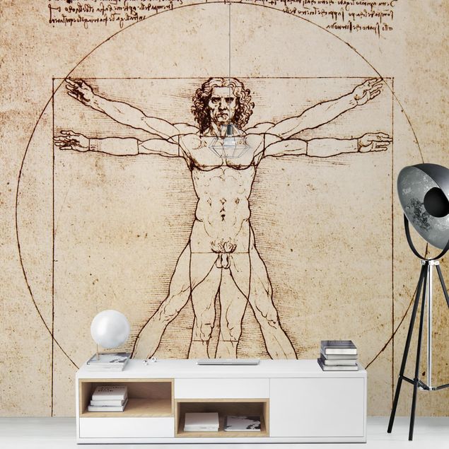 Carta da parati vintage Da Vinci