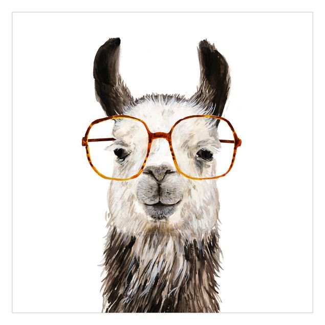 Parato bianco Hip Lama con occhiali IV