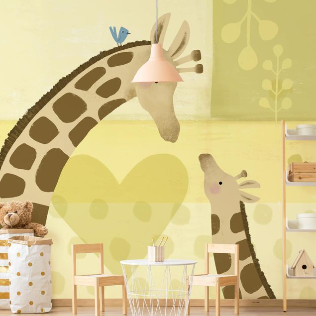 Carta parati tnt Io e la mamma - Giraffe