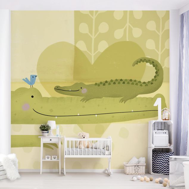 Decorazioni camera neonato Io e la mamma - Coccodrilli