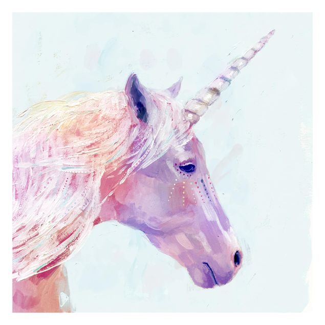 Carte da parati rosa Unicorno Mistico I