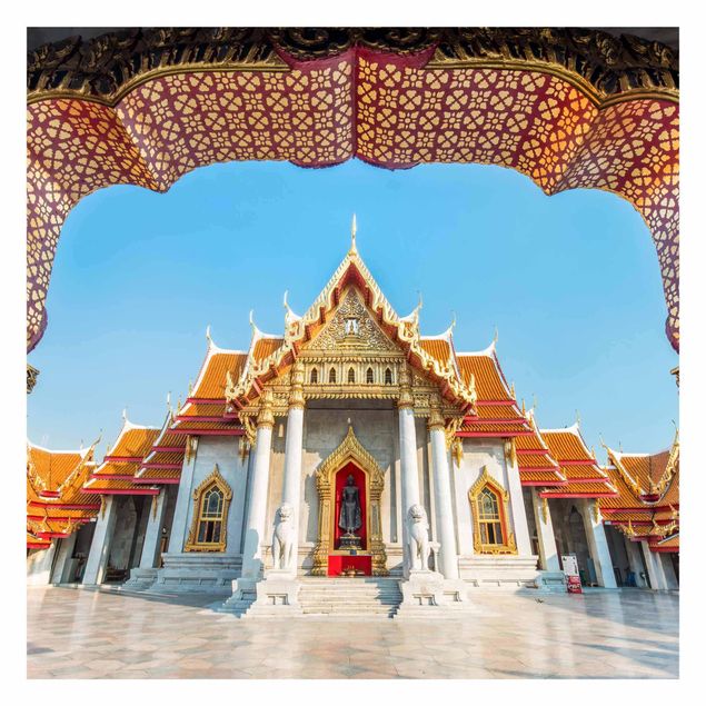 Carta parati blu Tempio a Bangkok