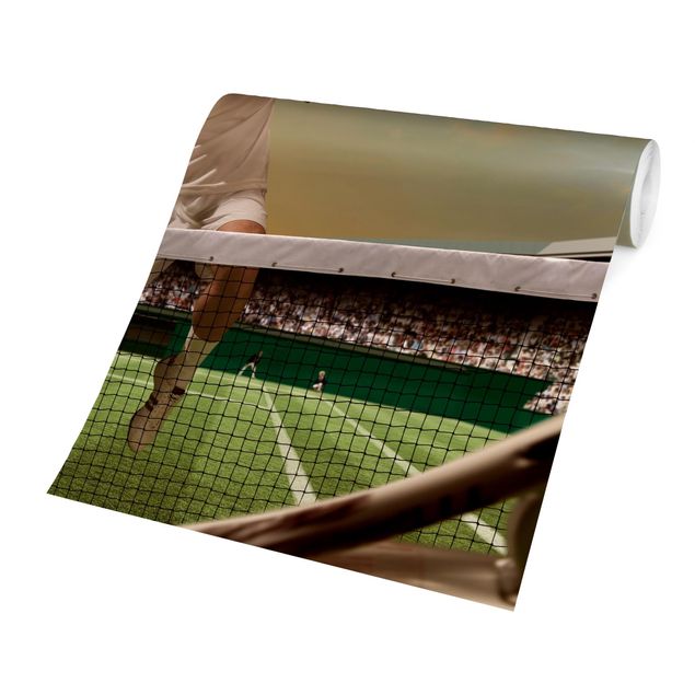 Carte da parati gialle Giocatore di tennis