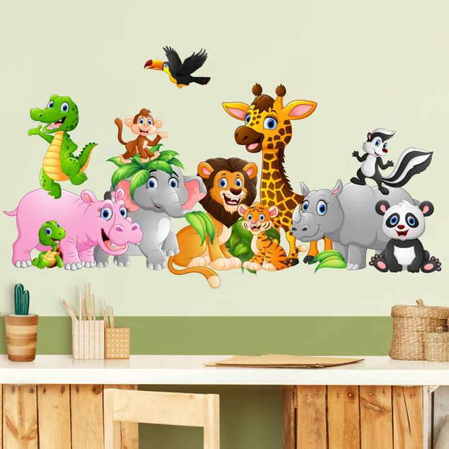 Adesivi murali con animali Animali della giungla