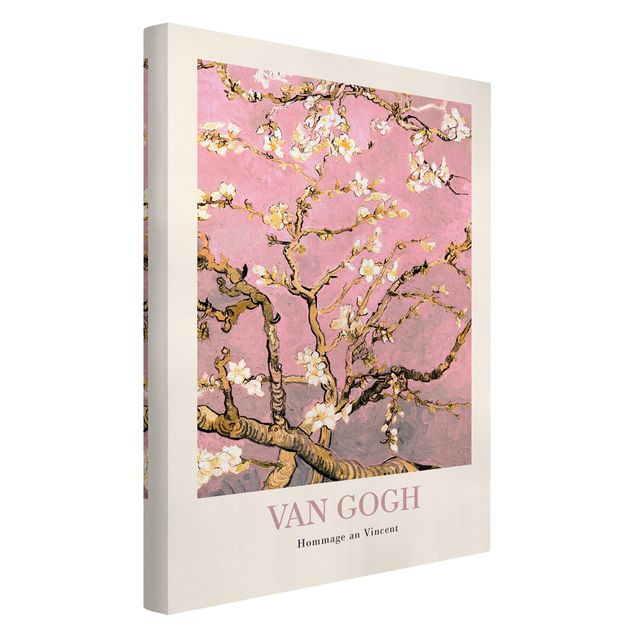 Riproduzioni Vincent van Gogh - Ramo di mandorlo in fiore rosa - Edizione museo