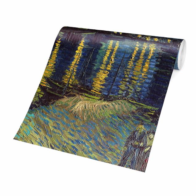 Riproduzioni quadri famosi Vincent Van Gogh - Notte stellata sul Rodano