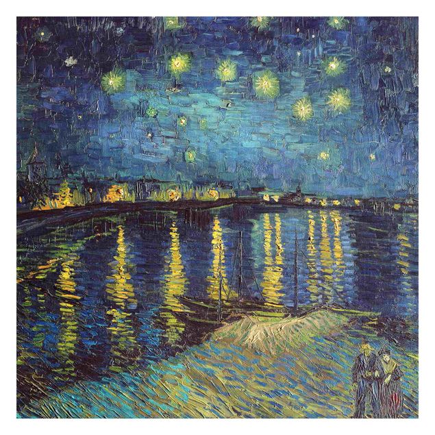 Stile artistico Vincent Van Gogh - Notte stellata sul Rodano