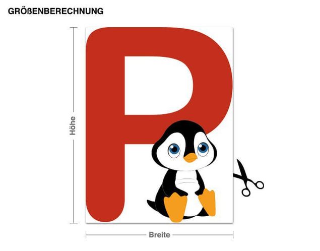 Decorazioni cameretta ABC per bambini - Pinguino