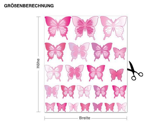 Adesivi murali farfalla Schmetterlingsset