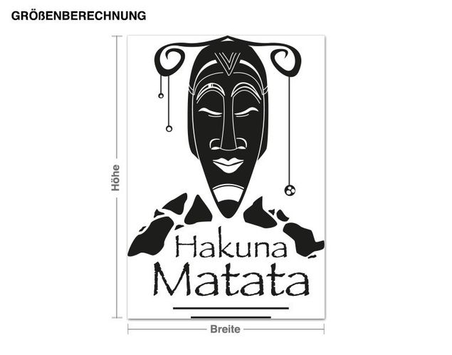 Autocolantes de parede África Hakuna Matata