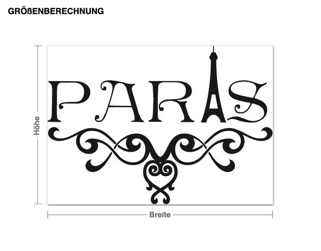 Autocolantes de parede Paris Paris ornamental