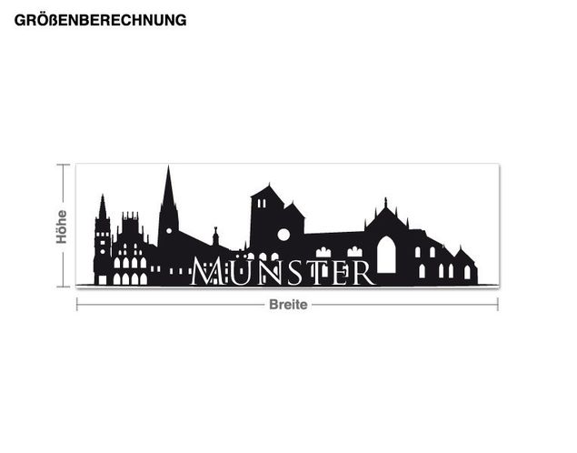 Adesivi murali skyline Skyline di Münster