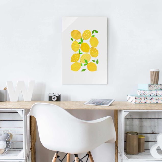 Quadro frutta Limone con puntini