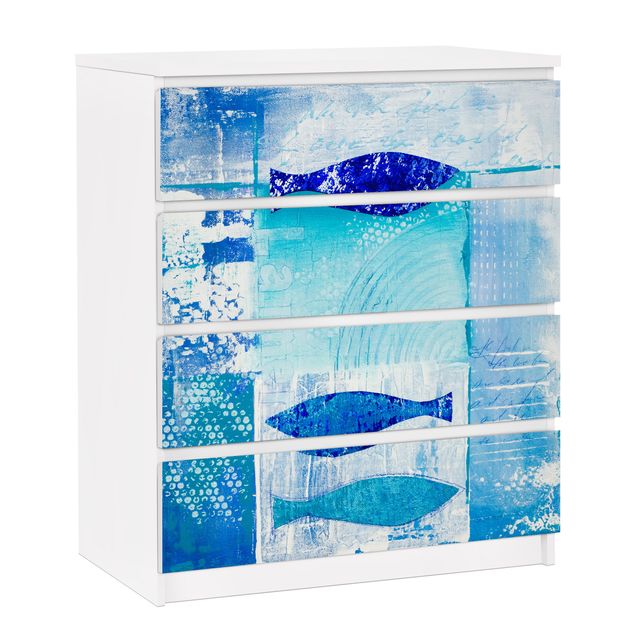 Pellicole adesive con disegni Pesce nel blu