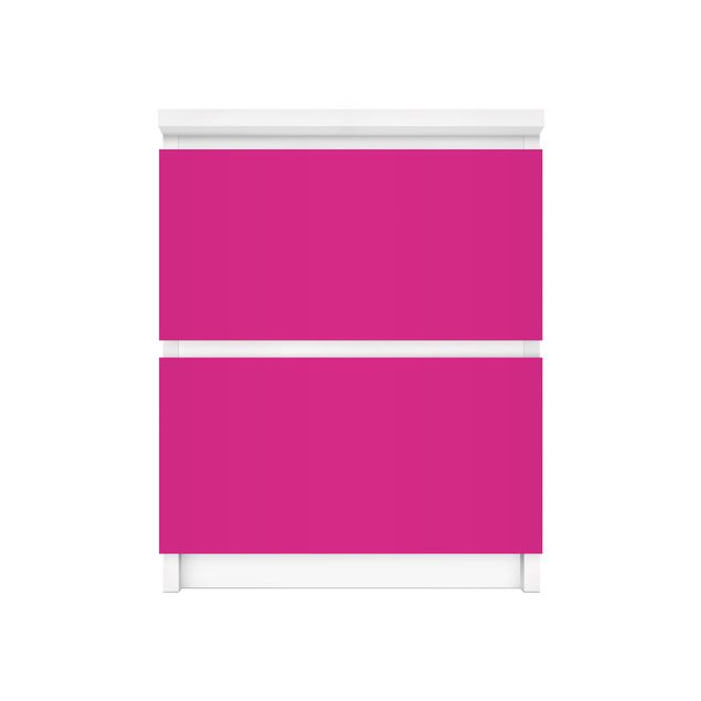 Carta adesiva per mobili IKEA - Malm Cassettiera 2xCassetti - Colour Pink