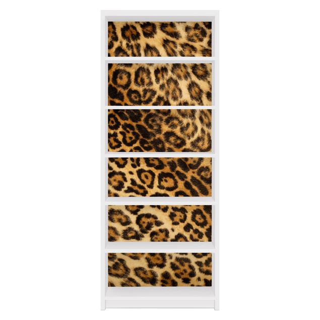 Pellicole adesive per mobili libreria Billy IKEA Pelle di giaguaro