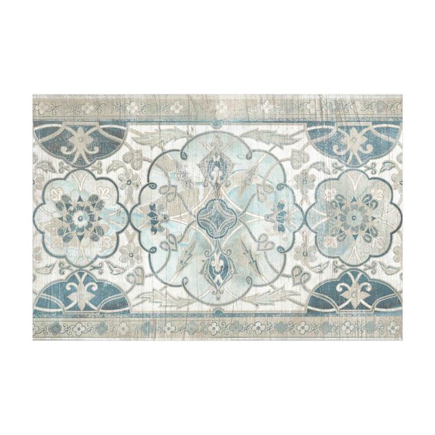 tappeto bagno bianco Pannelli in legno Persiano Vintage II